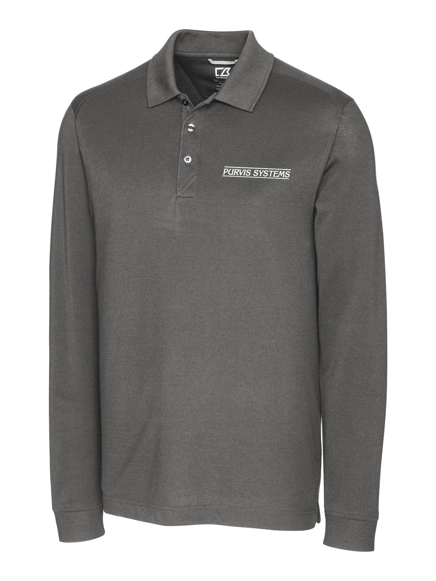 Cutter & Buck® Advantage Tri-Blend Pique Men's Long Sleeve Polo