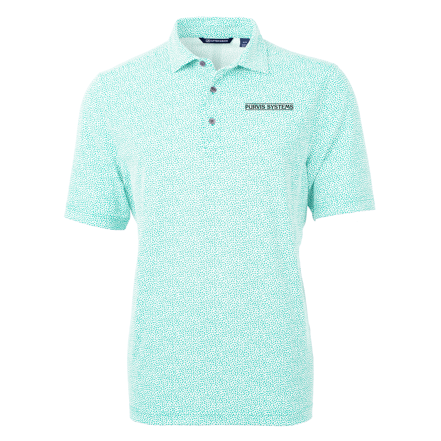 Cutter & Buck® Virtue Eco Pique Botanical Print Recycled Men's Polo