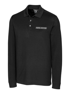 Cutter & Buck® Advantage Tri-Blend Pique Men's Long Sleeve Polo